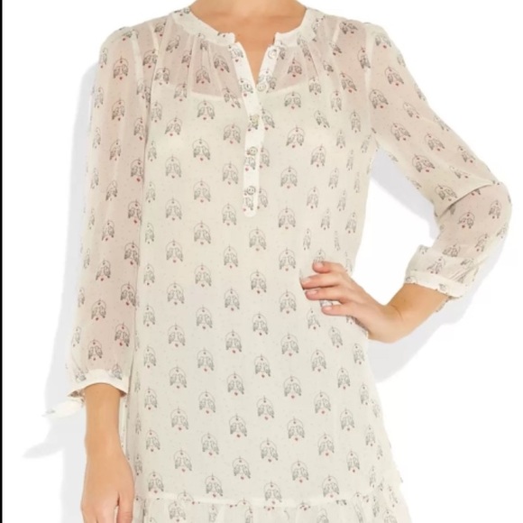 NWT 100% Silk Juicy Couture Angel Lovebirds Dress - Picture 2 of 13